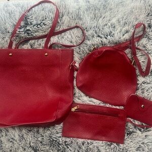 BRAND NEW Jingpin 4 Piece Leather Purse Set.